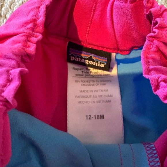 Patagonia Pink and Blue Board Shorts size 12-18 months - Picture 3 of 4